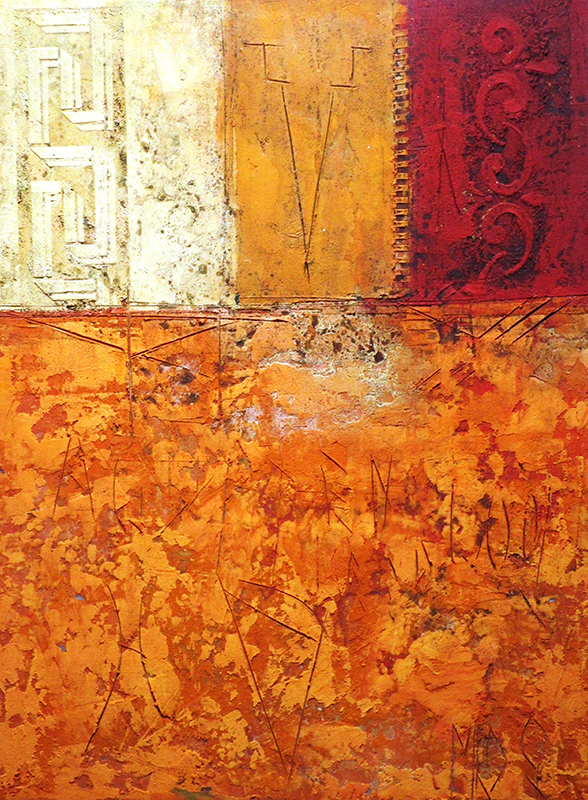 Ohne Titel Nr. 187, 2009;Mischtechnik auf Leinwand,80 x 60 cm;1.400 - Galerie Wroblowski